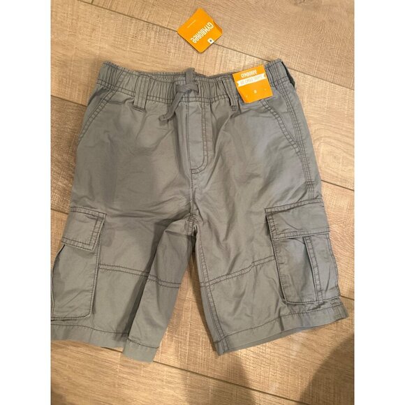 GYMBOREE BOYS 2 PAIR GRAY AND BLUE SHORTS SIZE 8 NEW - Picture 2 of 10
